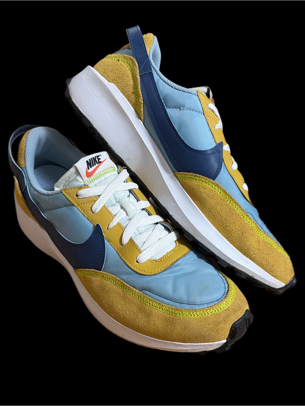 Nike Men’s Waffle Debut Light Blue, Tan & Navy Size 11
